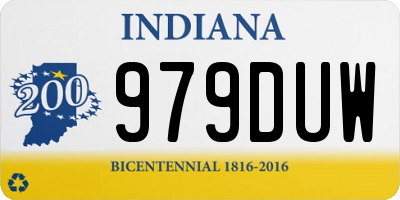 IN license plate 979DUW