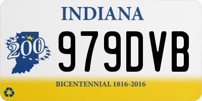 IN license plate 979DVB