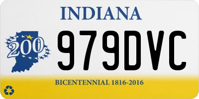 IN license plate 979DVC