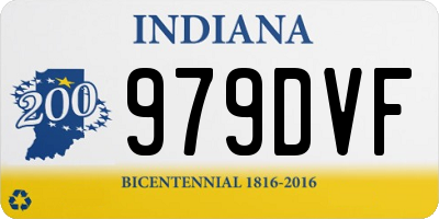 IN license plate 979DVF