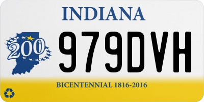 IN license plate 979DVH