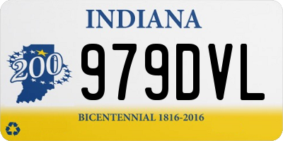IN license plate 979DVL