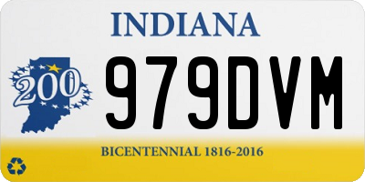 IN license plate 979DVM