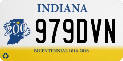 IN license plate 979DVN