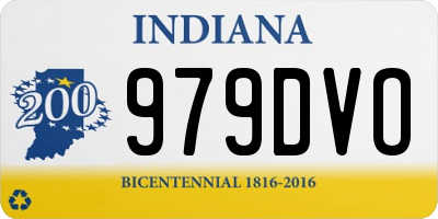 IN license plate 979DVO