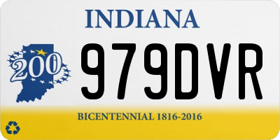 IN license plate 979DVR