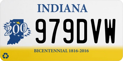 IN license plate 979DVW