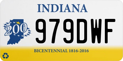 IN license plate 979DWF