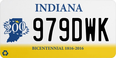 IN license plate 979DWK
