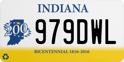 IN license plate 979DWL