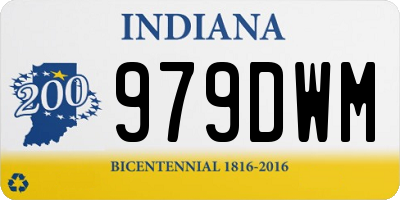 IN license plate 979DWM