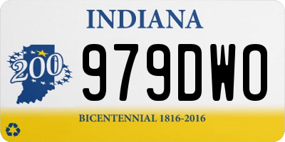 IN license plate 979DWO