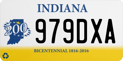 IN license plate 979DXA