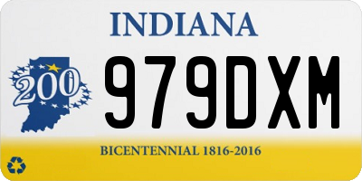 IN license plate 979DXM