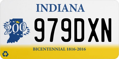IN license plate 979DXN