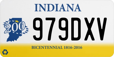 IN license plate 979DXV