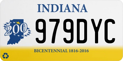IN license plate 979DYC