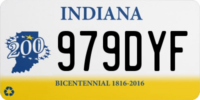 IN license plate 979DYF