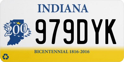 IN license plate 979DYK