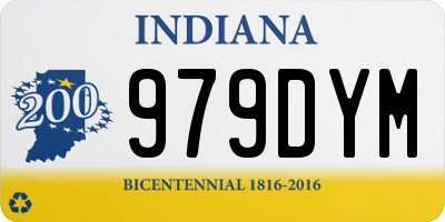 IN license plate 979DYM