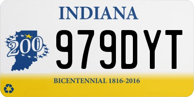 IN license plate 979DYT