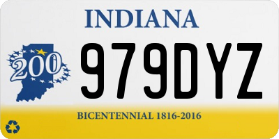 IN license plate 979DYZ