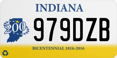 IN license plate 979DZB