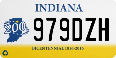 IN license plate 979DZH