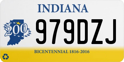 IN license plate 979DZJ