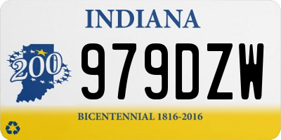 IN license plate 979DZW