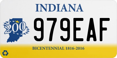 IN license plate 979EAF