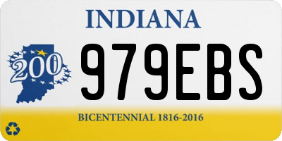 IN license plate 979EBS