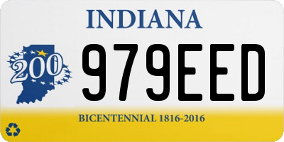 IN license plate 979EED