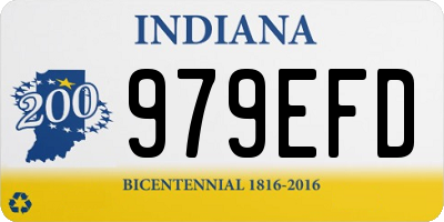 IN license plate 979EFD