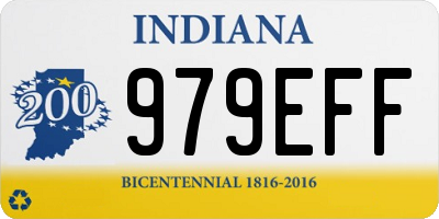 IN license plate 979EFF