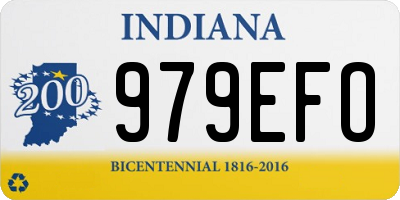IN license plate 979EFO