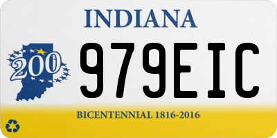 IN license plate 979EIC