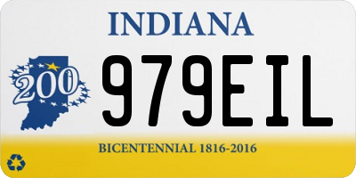 IN license plate 979EIL
