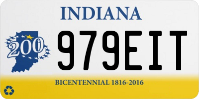 IN license plate 979EIT