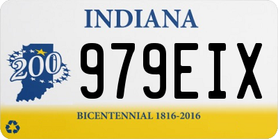 IN license plate 979EIX