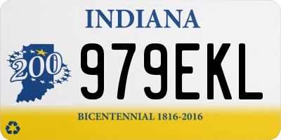 IN license plate 979EKL