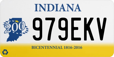 IN license plate 979EKV
