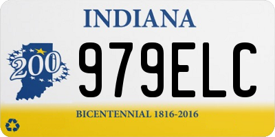 IN license plate 979ELC