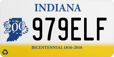IN license plate 979ELF