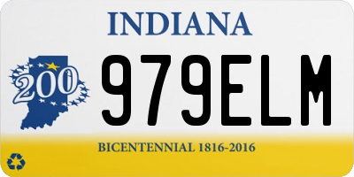 IN license plate 979ELM