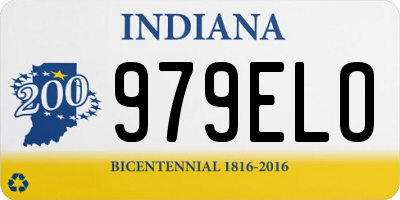 IN license plate 979ELO