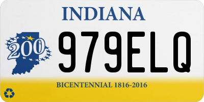 IN license plate 979ELQ