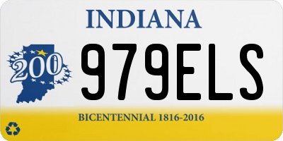 IN license plate 979ELS