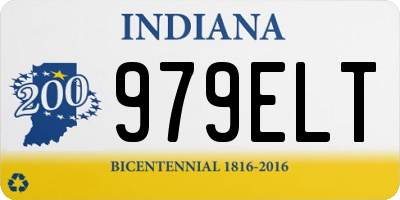 IN license plate 979ELT