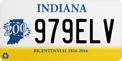 IN license plate 979ELV